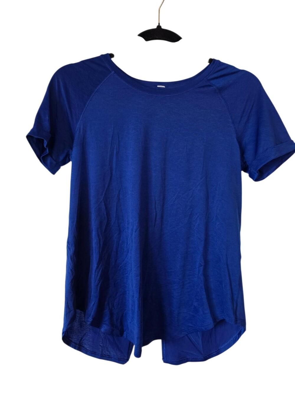 Lululemon Size 4 Open Up Tie Back Tee  Royal Blue